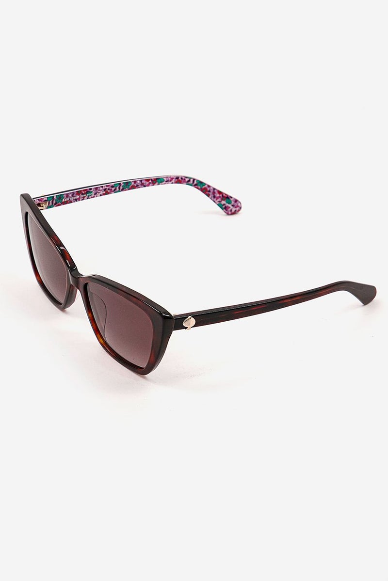 Kate Spade نظارات شمسية عصرية للنساء LUCCAGS، هافانا/بني - Image 2