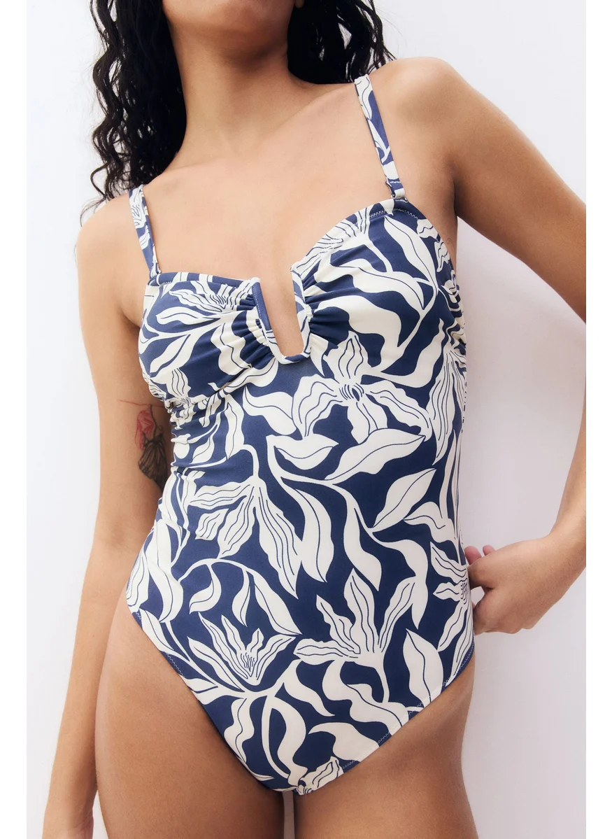 H&M Padded-Cup Bandeau Swimsuit
