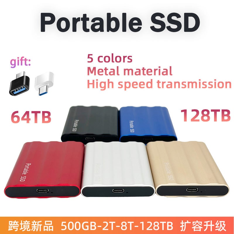 Metal Portable SSD USB 3.1 High-Speed Transfer 500GB-128TB - Image 1