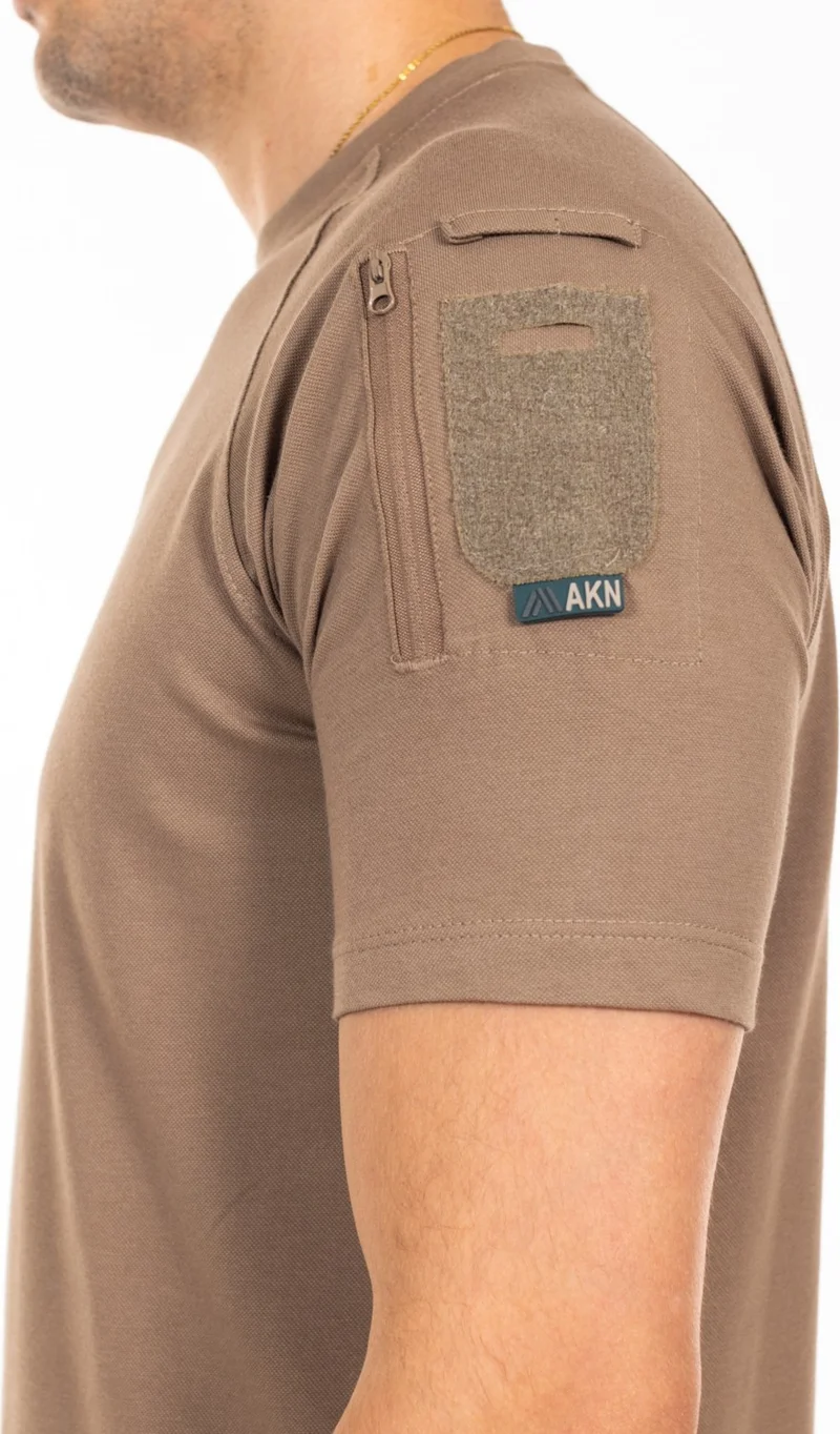 Akıncılar Outdoor Akn 713 Crew Neck Short Sleeve Tactical T-Shirt-Beige