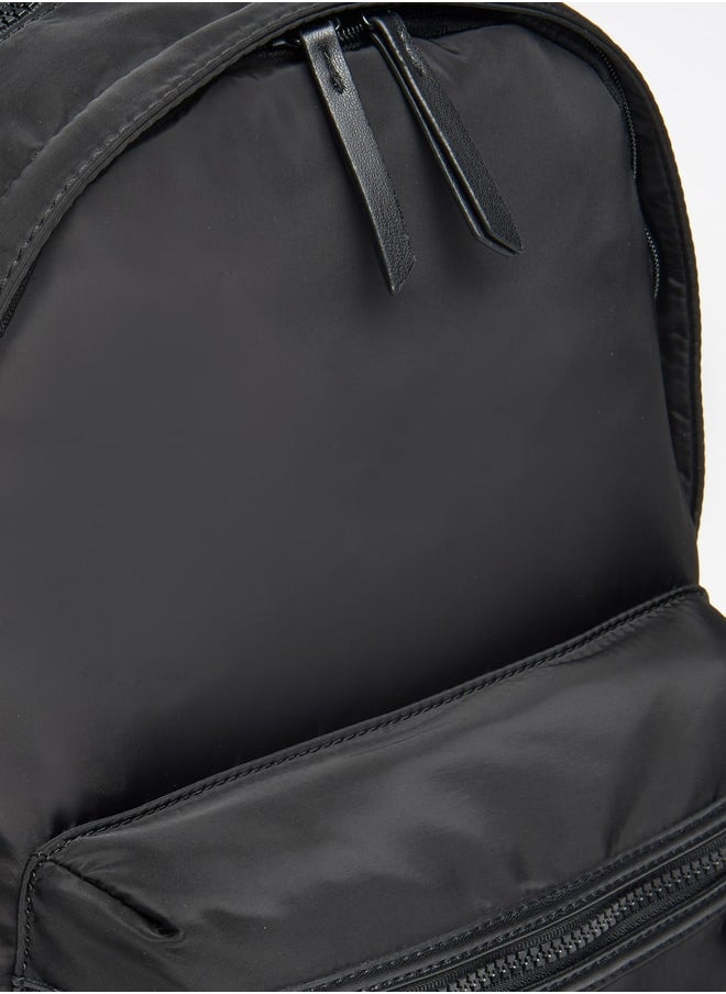 MISSY - Missy Cat Print Backpack with Adjustable Strap and Zip Closure - 10x42x30 cm - Image 1