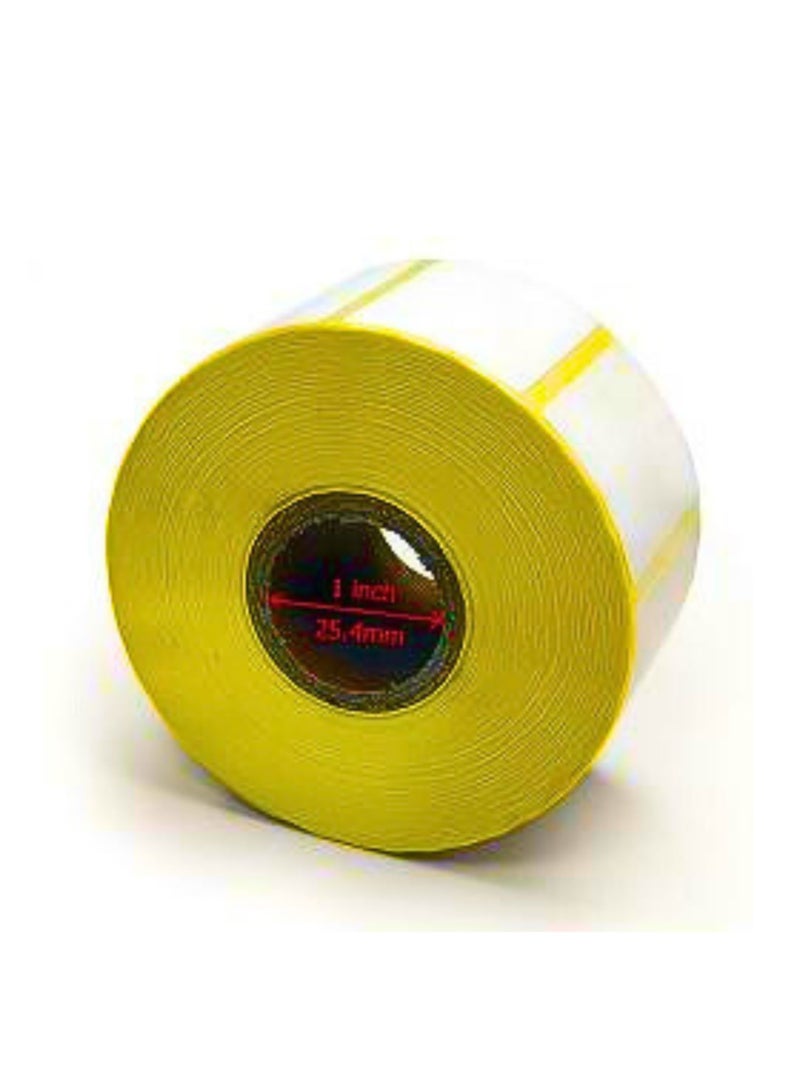 1 لفة - ملصق باركود حراري مباشر مقاس 38 مم × 25 مم، 1000 ملصق لكل لفة لـ Zebra GC420d وGC420t وGK420d وGK420t وGX420d وGX420t وGX430t لمحلات البقالة والسوبر ماركت ومتاجر التجزئة والصيدليات - Image 2