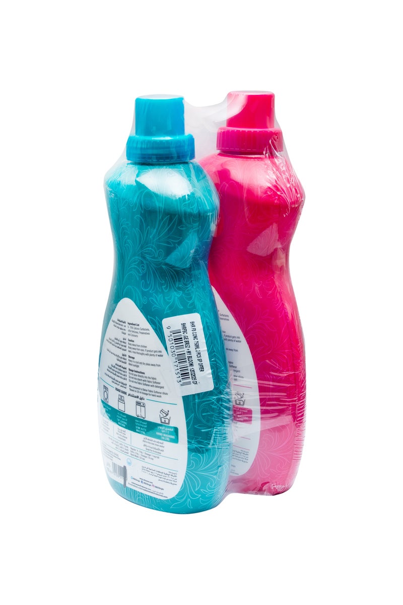 بحر منعم أقمشة مركز برائحة الأزهار الغامضة والنسيم اللطيف، غسيل ناعم ومنعش، لطيف على الأقمشة، عطر يدوم طويلاً (عبوة من قطعتين × 750 مل) - Image 2