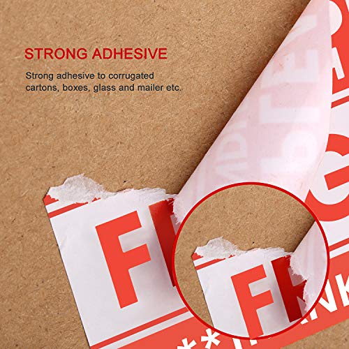 Methdic 2"x 3" Fragile Stickers 500 Labels Per Roll Strong Adhesive (Handle with Care,Do Not Drop,Thank You) Labels for Shipping and Moving - Image 5