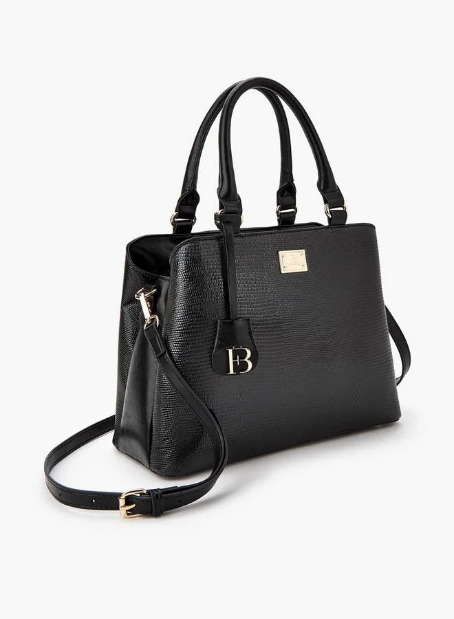 Flora Bella By Shoexpress Textured Tote Bag with Double Handle