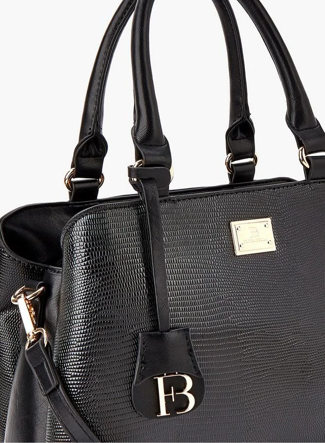 Flora Bella By Shoexpress Textured Tote Bag with Double Handle