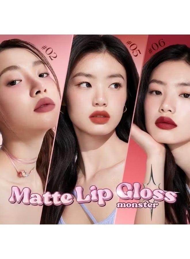 Banxeer Marble Texture Matte Finish Super Stay Lip Gloss For Girls 05 Persimmon - Image 3