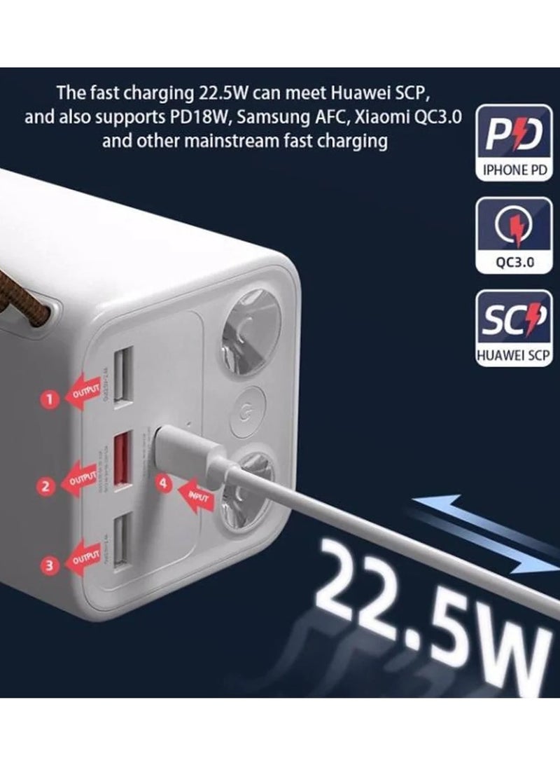 Yoobao H5/L30 50000mAh Powerbank Fast Charge Station High Capacity with LED Flashlight - Image 2