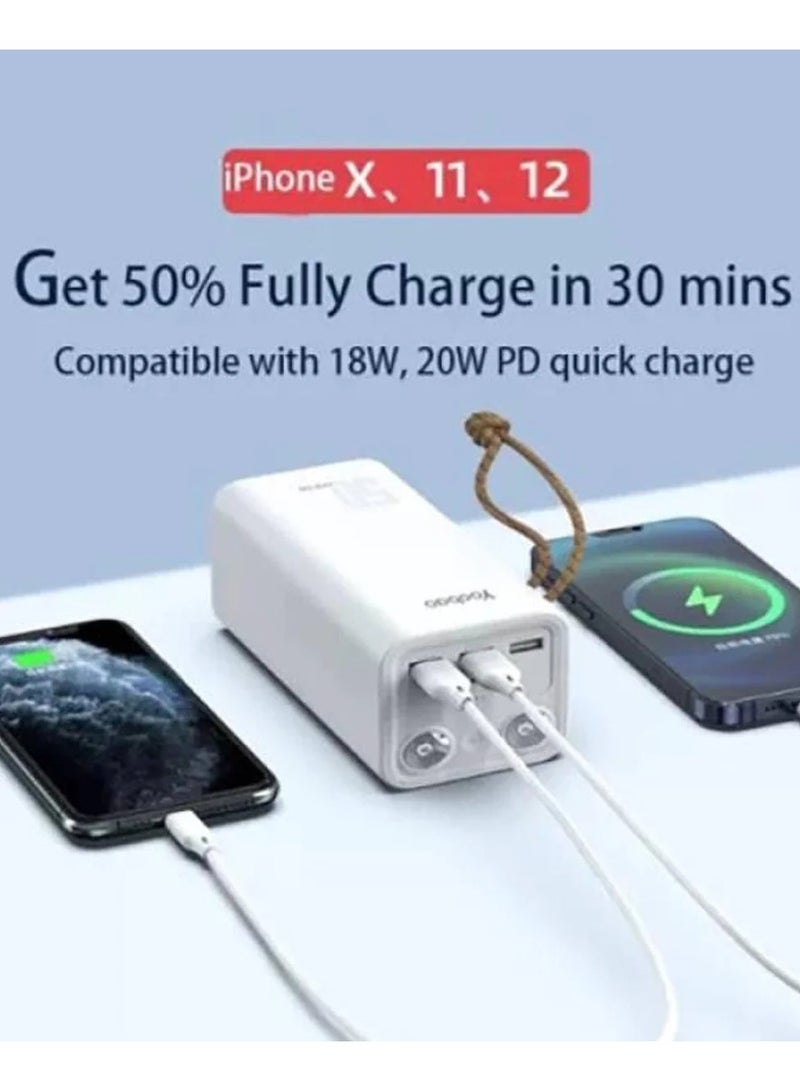 Yoobao H5/L30 50000mAh Powerbank Fast Charge Station High Capacity with LED Flashlight - Image 3