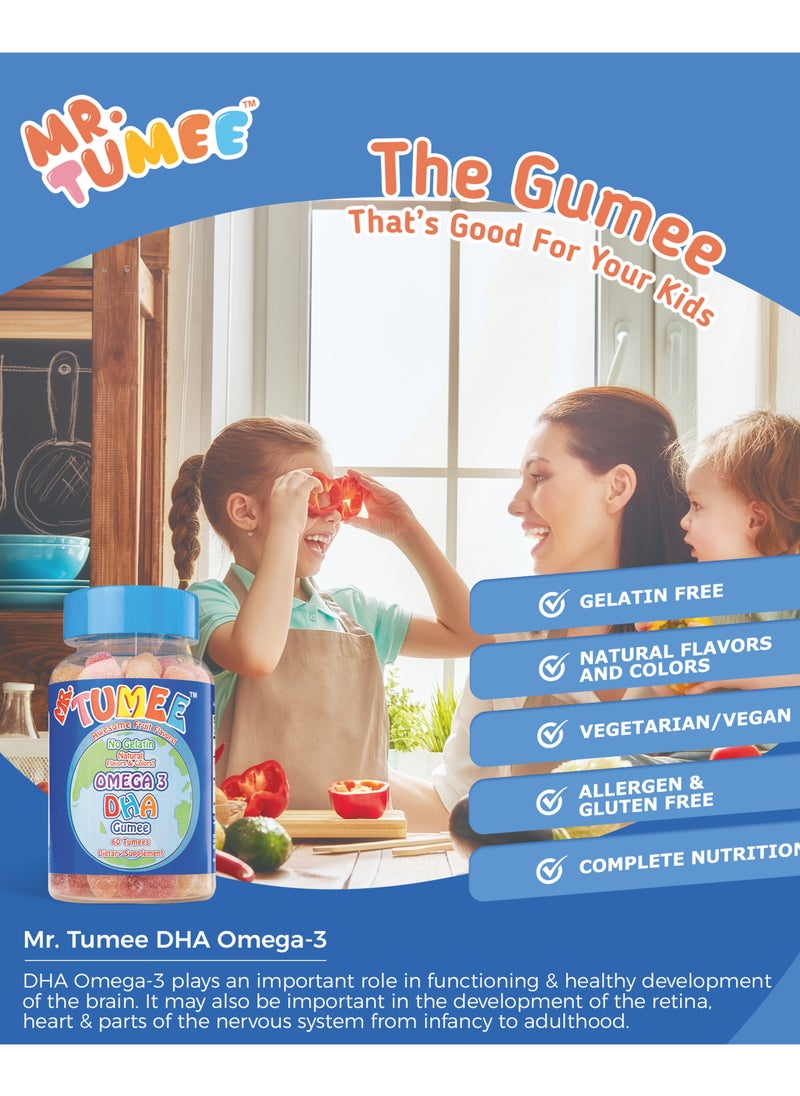 MR.TUMEE DHA Omega 3 Gummies 60 Tumees  - Image 2