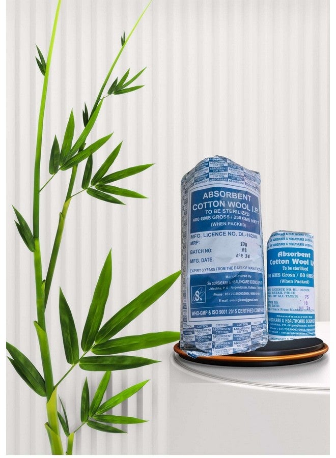 Absorbent Cotton Roll (500 Gram Gross High Quality - Ideal for Makeup Removal,Medical Use - CE & ISO Certified (Pack Of 1) - Image 1