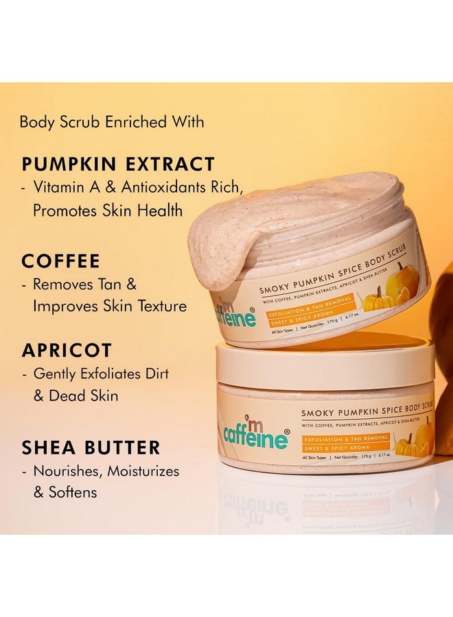 MCaffeine Pumpkin Spice Cleanse & Detan Duo For Glowing Skin| Mildly Cleanses, Exfoliates, Detans|Pumpkin Body Wash - 300Ml & Pumpkin Body Scrub - 175 G | Sweet & Spicy Pumpkin Aroma For Men & Women  - Image 5