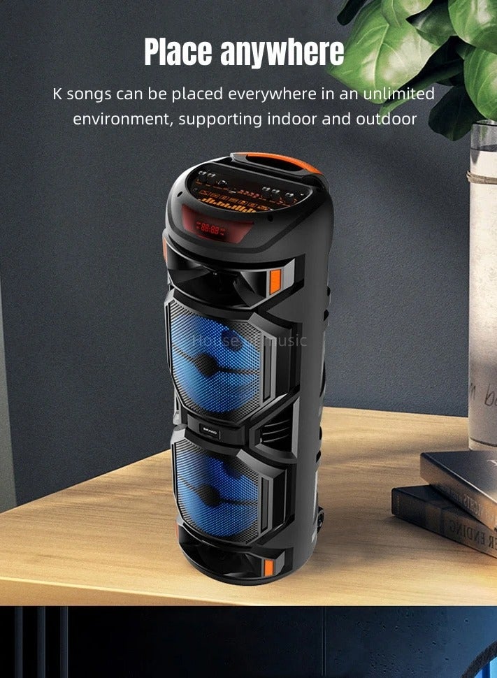 singe Wireless Bluetooth Speaker, Stereo Sound, FM Radio, TF Memory, USB Input, Mic Input rechargeable - Image 4