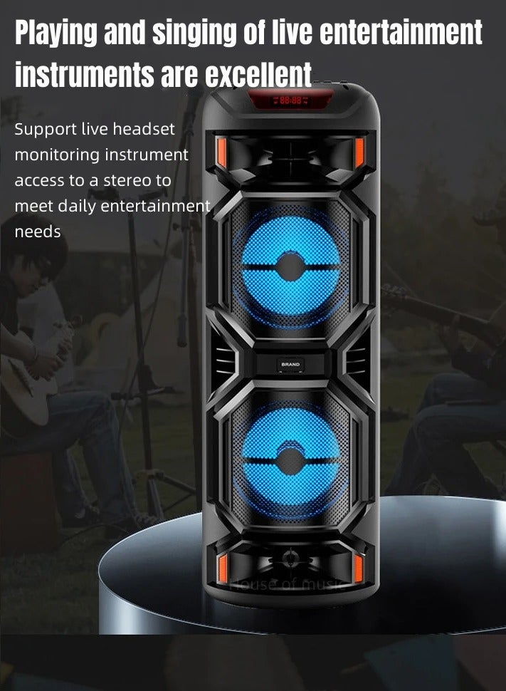 singe Wireless Bluetooth Speaker, Stereo Sound, FM Radio, TF Memory, USB Input, Mic Input rechargeable - Image 5