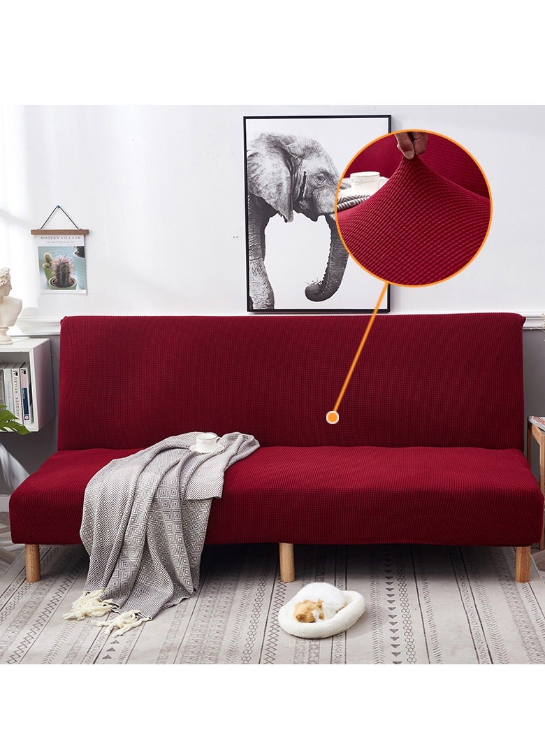 DUNISO 2 seater Sofa bed Cover,Without Armrests sofa cover,High weight fully wrapped elastic sofa cover with Corn silk fabric,Sofa protective cover, anti slip cover, furniture protector,Lying down, resting, for men, women, and children - Image 1