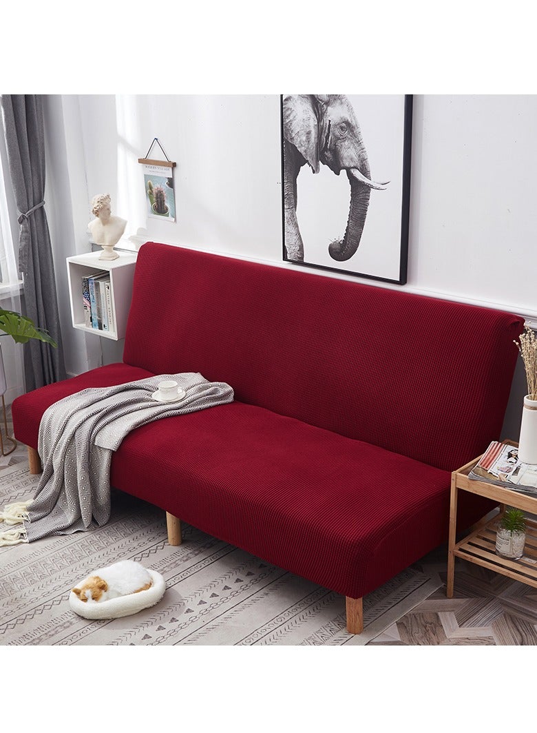 DUNISO 2 seater Sofa bed Cover,Without Armrests sofa cover,High weight fully wrapped elastic sofa cover with Corn silk fabric,Sofa protective cover, anti slip cover, furniture protector,Lying down, resting, for men, women, and children - Image 3