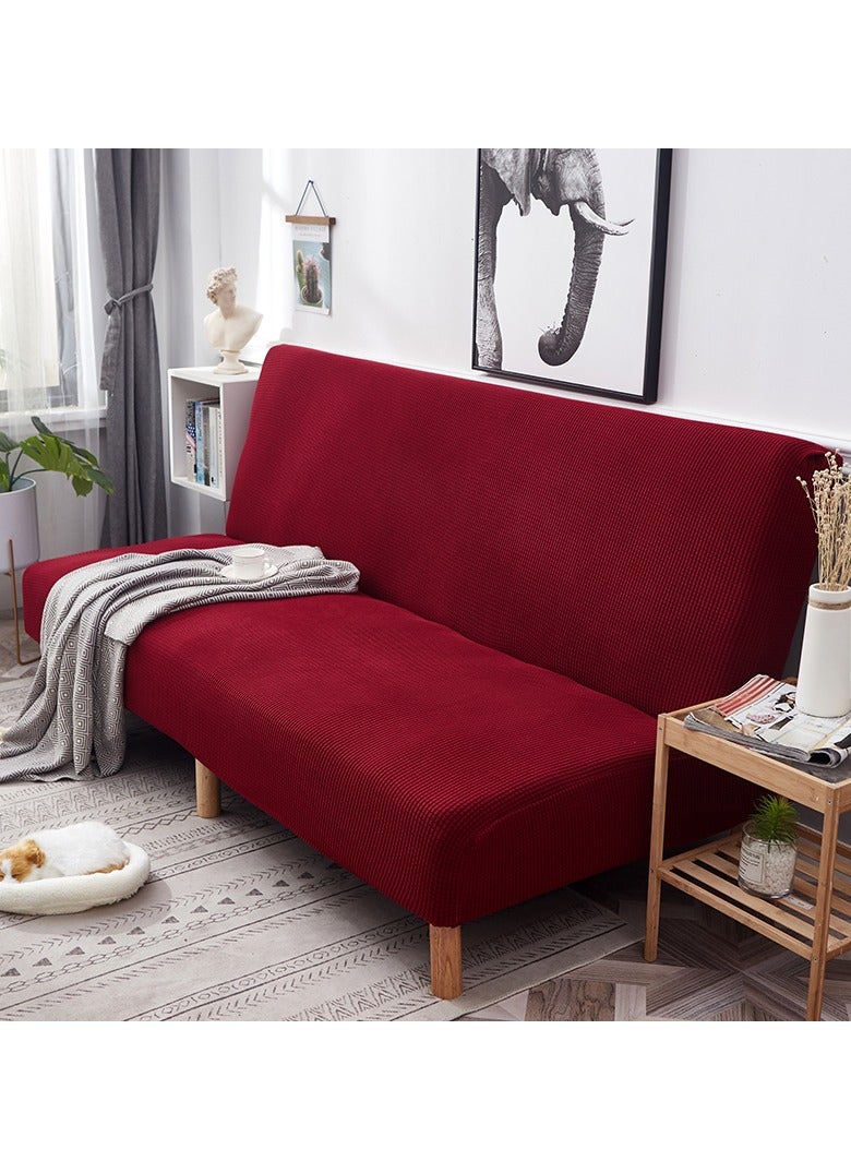 DUNISO 2 seater Sofa bed Cover,Without Armrests sofa cover,High weight fully wrapped elastic sofa cover with Corn silk fabric,Sofa protective cover, anti slip cover, furniture protector,Lying down, resting, for men, women, and children - Image 4