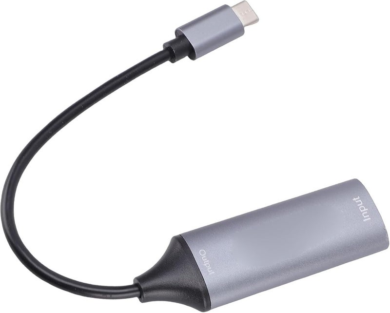 بطاقة تحويل HDMI إلى USB C، تدعم تسجيل فيديو بدقة 4K بمعدل 30 إطارًا في الثانية أو 1080p بمعدل 60 إطارًا في الثانية، قابلة للتشغيل التلقائي ومتوافقة مع برامج مثل OBS وأجهزة الكمبيوتر - Image 1