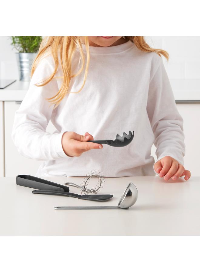 Zaboon 5-piece toy kitchen utensil set, multicolour - Image 2