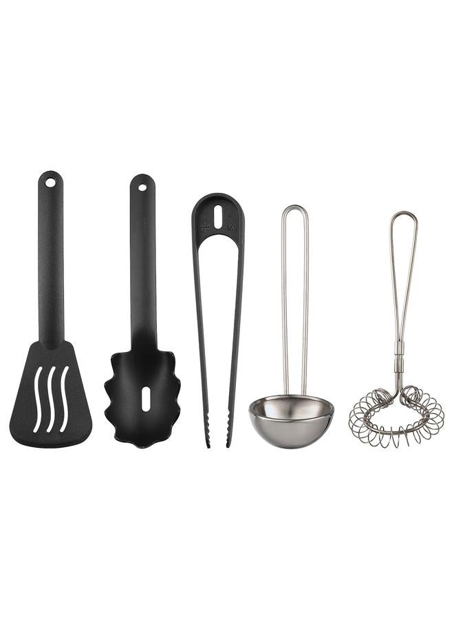 Zaboon 5-piece toy kitchen utensil set, multicolour - Image 1