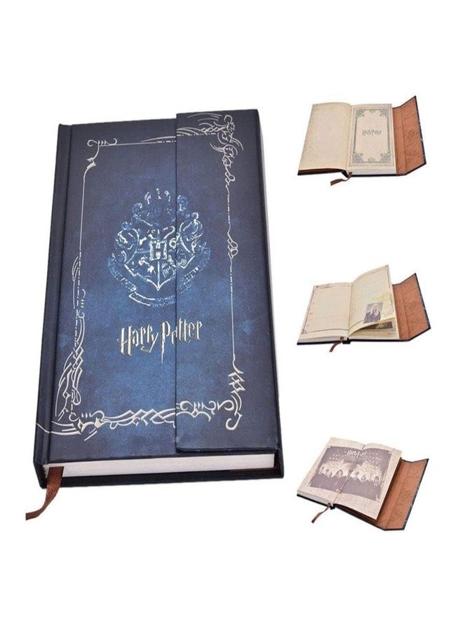 AISHU The Key House Figure, The Harry Hard Cover Journal | Rustic Blue Look | Wizard Kid Memorabilia | Potter Heads | Magnetic | 115x168x20mm, 192Pages - Image 3