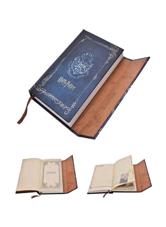 AISHU The Key House Figure, The Harry Hard Cover Journal | Rustic Blue Look | Wizard Kid Memorabilia | Potter Heads | Magnetic | 115x168x20mm, 192Pages - Image 1