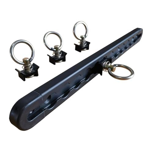 FishYuan Heavy-Duty L Track Tie Down Set, Includes 2Pcs 1ft L-Track Rail with End Caps and 4Pcs Single Stud O-Ring Fittings, Versatile Trailer Tie Down System for Trailers and Truck Beds - Image 2