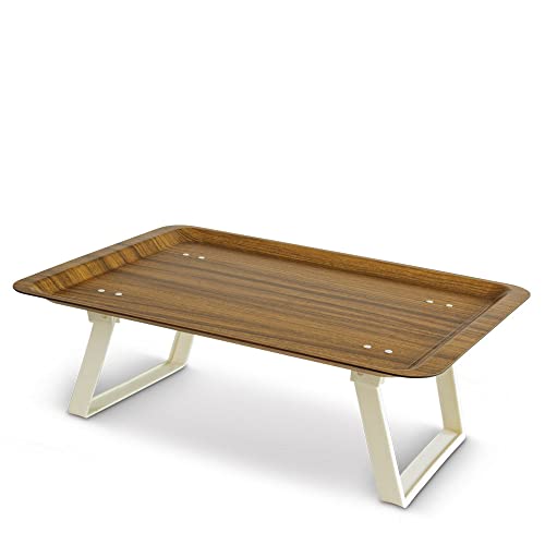 Freelance Nature Kraft Bed Serving Tray with Foldable Legs, Beige 37x53cm - Study Laptop Lap Desk, Non-Slip Surface - Kitchen & Dining/Coffee Table Trays for Breakfast/Food/Tea - Brown, Made in Europe - Image 3