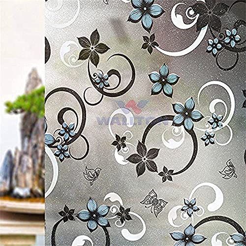 WALLTON Privacy Vinyl Frosted Window Film Glass Sticker Self-Adhesive Film Tint Wallpaper Opaque Sheet for Glass Privacy Cover Window, Door, Office, Home.| Anti-UV. (24x36 Inch, Shinny Stones) - Image 3