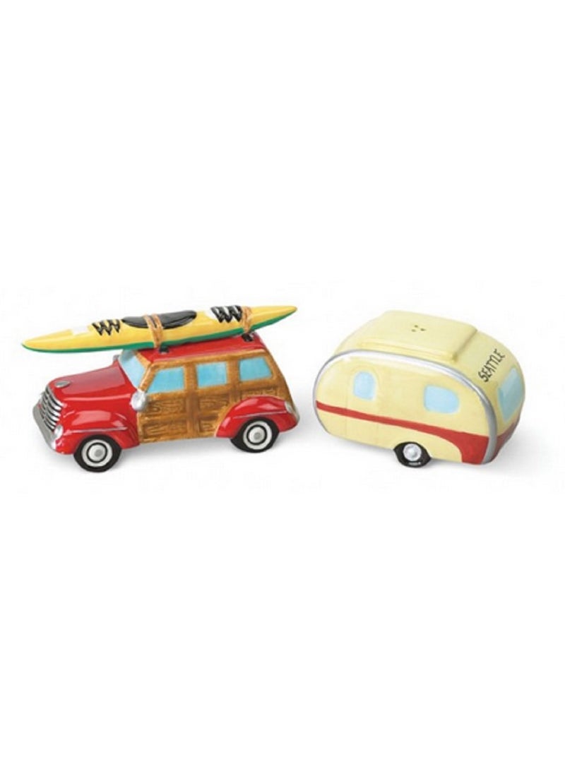 Cape Shore RV Camper Woody Kayak Salt  Pepper Shaker SP 