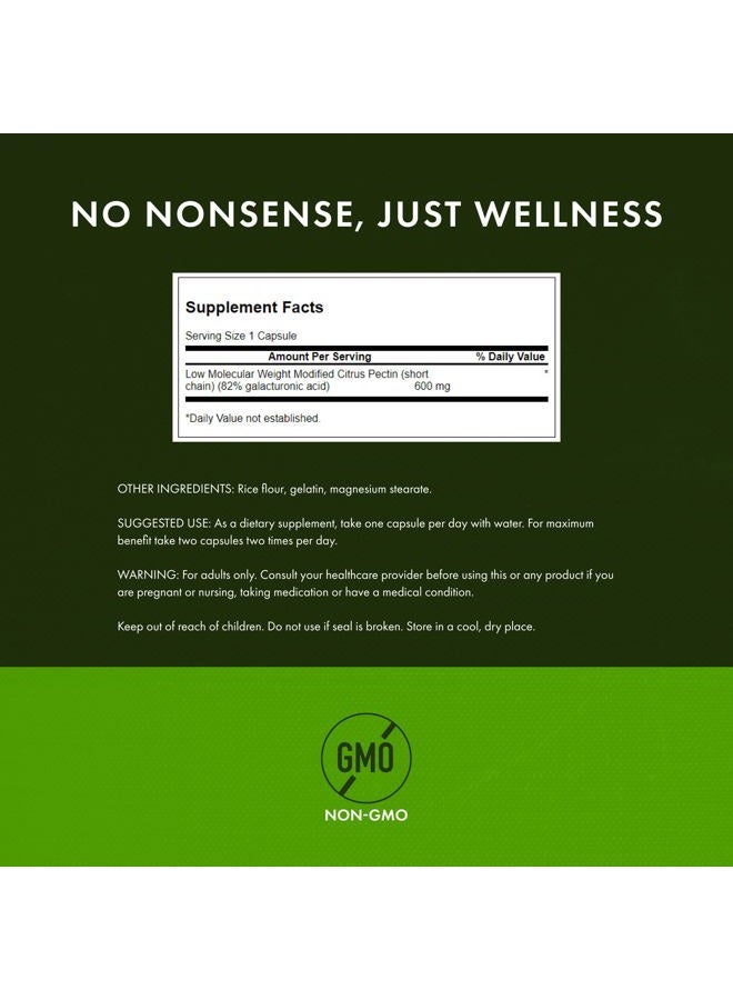 SWANSON Pectipure Modified Citrus Pectin 600 Milligrams 60 Capsules - Image 3