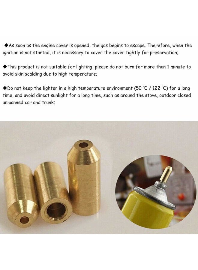 Acxico 3Pcs Brass Gas Refill Adapter for S.T Dupont Memorial Lighter - Image 4