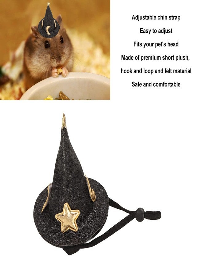 Jiawu Halloween Hat, Hamster Hat Mini Small Animals Hat, Small Animal Costume Halloween Wizard Hat, Halloween Costumes - Image 4