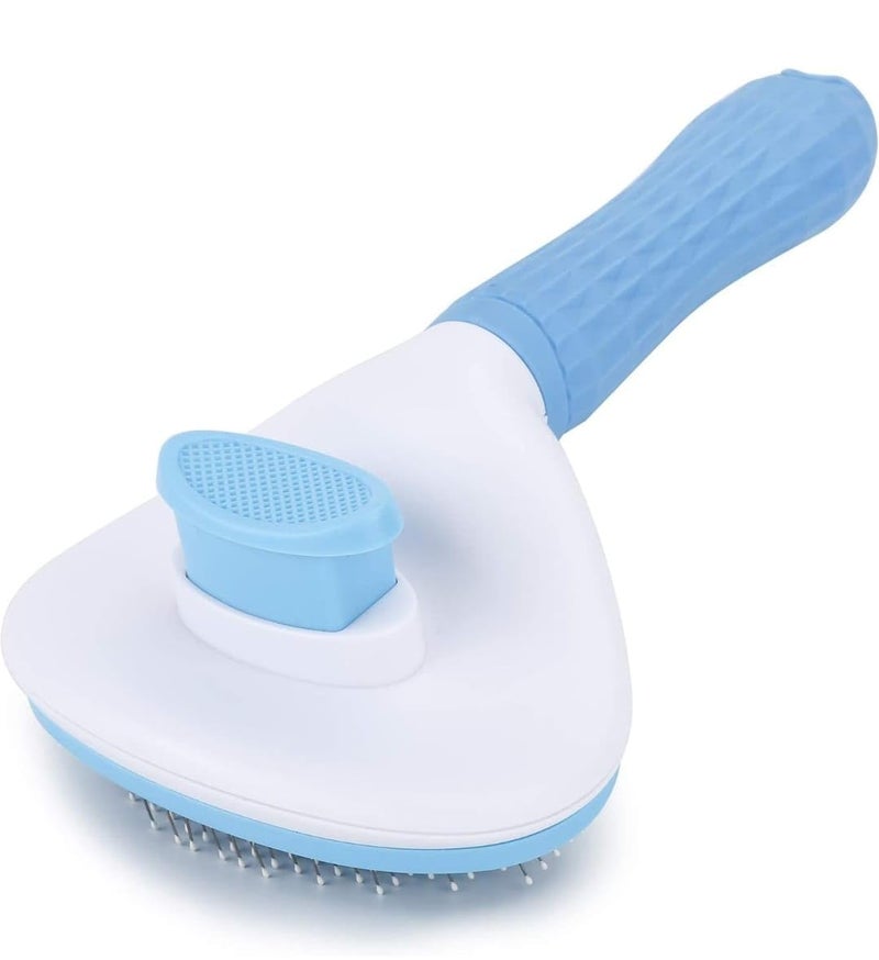 FLOPRO Pet Fur Removal Brush, Blue and White - Image 1