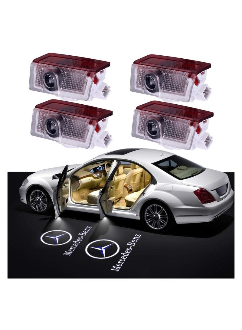 Loquat Car Door Lights Logo Projector Ghost Shadow Light Compatible with Mercedes Benz A B C E M G AMG C63 W176 W246 W205 W212 W213 W166 Car - Image 1