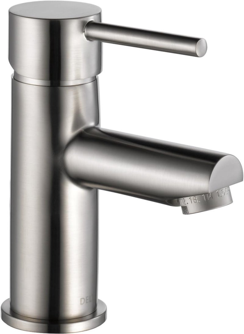 Delta Faucet Modern Single Hole Bathroom Faucet Brushed Nickel Single Handle Bathroom Faucet Drain Assembly Stainless 559LFSSPP