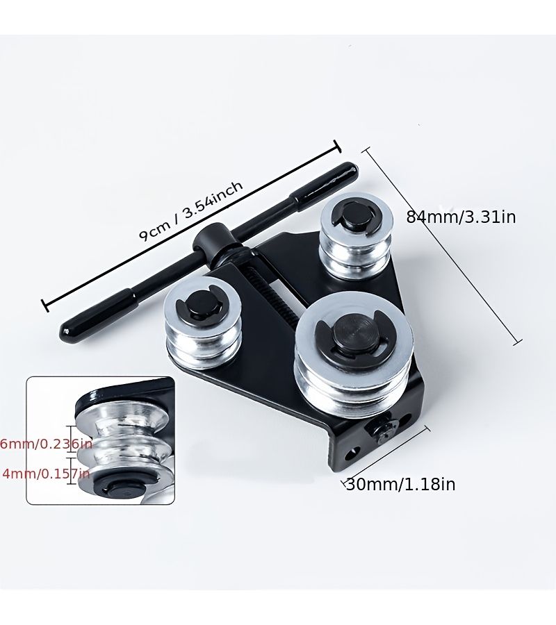 Black Manual Brake Pipe Straightening Tool For Automotive Repair - Image 2