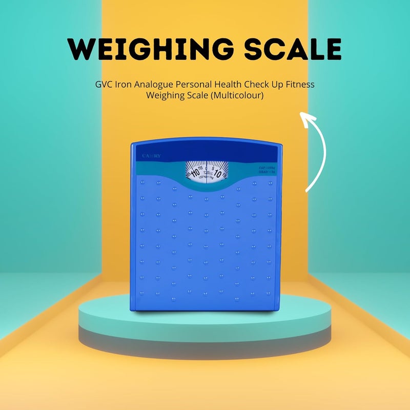 GVC Large Surface Iron-Analog Weighing Scale - Bathroom Weight Machine - Image 3