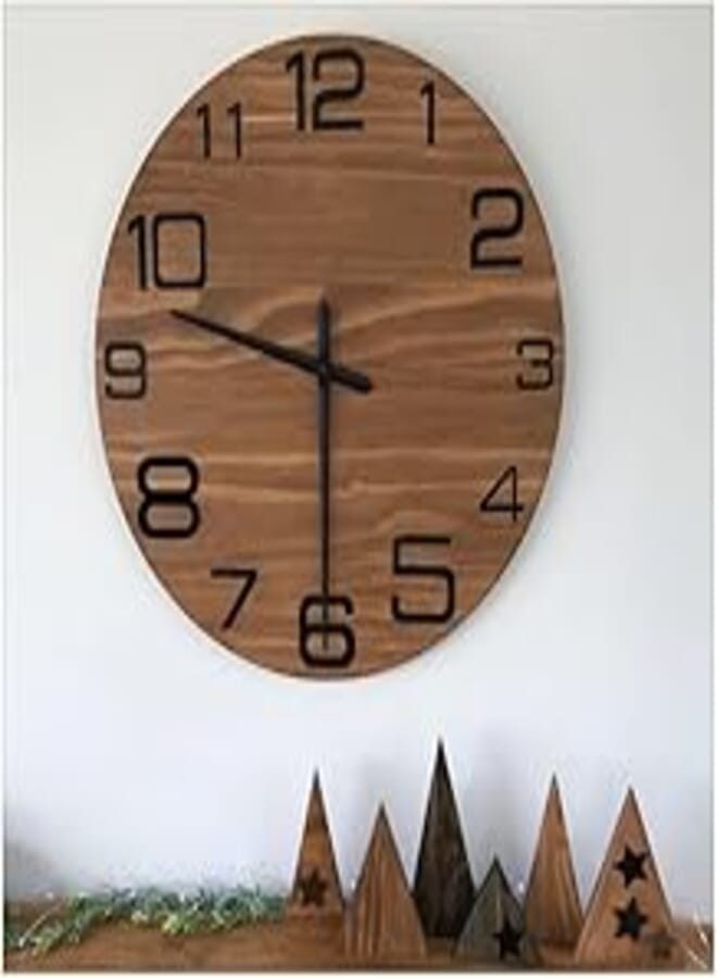 Home Gallery Brown wall Clock modern 40 cm