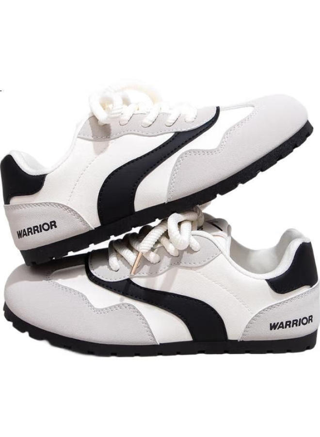 Pull Back Warrior Women'S Flat Training Shoes Soft Bottom Lightweight Sports Shoes All-Match Casual Shoes Beige/Gray/Black Size 38 - Image 1