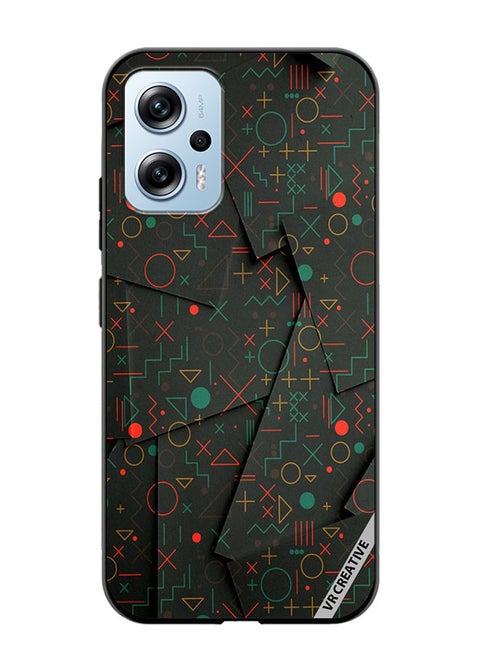 Protective Case Cover For Xiaomi Poco X4 GT Geometric Circles Design Multicolour