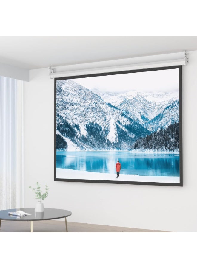 FlashHawk Universal Projector Screen L-Bracket Wall Hanging Mount White - Image 2