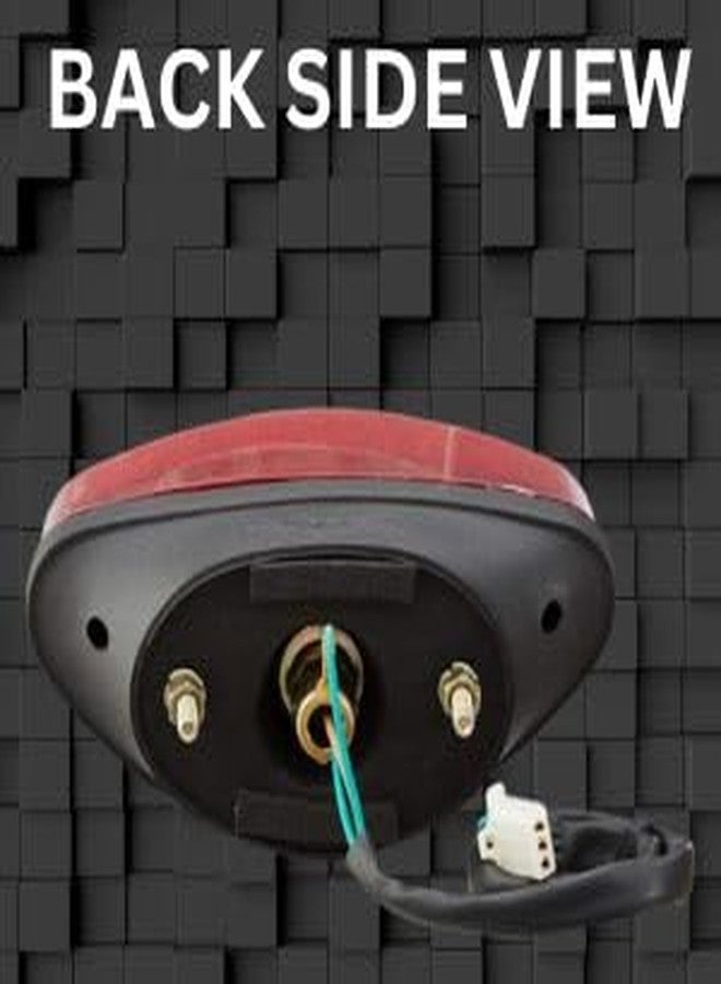 VTRUST Bike Tail Light Compatible for Bajaj Boxer CT/C 100B | Red Halogen Brake Lamp | Superior Durability & Sleek Finish - Image 5