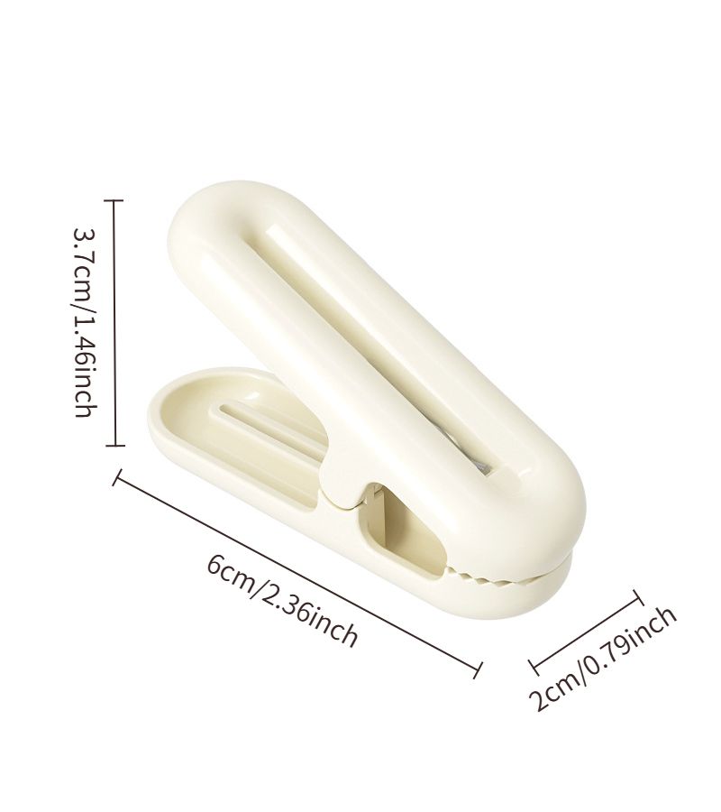 16 Pcs Cream White Plastic Windproof Clothes Hangers with Clips for Quilts and Multifunctional Household Use - Image 5