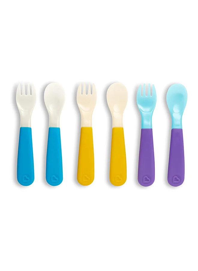 Munchkin Colour Change Toddler Forks And Spoons, Pack of 6