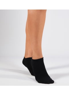 Forwena 3 Pack Black Modal Elastic Seamless Women's Booties Socks  - Image 2