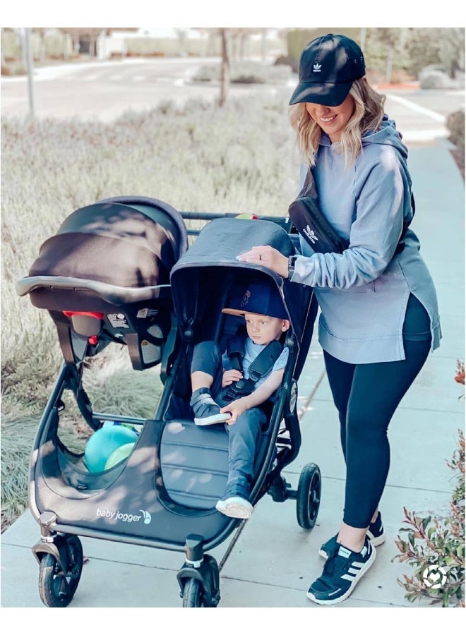 baby jogger بيبي جوجر | محول مقعد السيارة من غراكو | عربة الأطفال سيتي ميني 2 مزدوجة، عربة الأطفال سيتي ميني جي تي 2 مزدوجة، سوداء - Image 3