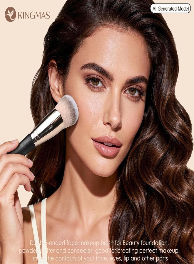 كينغماس فرش مكياج فاخرة من كينغماس، قطعتان، لكريم الأساس والكونسيلر - Image 4