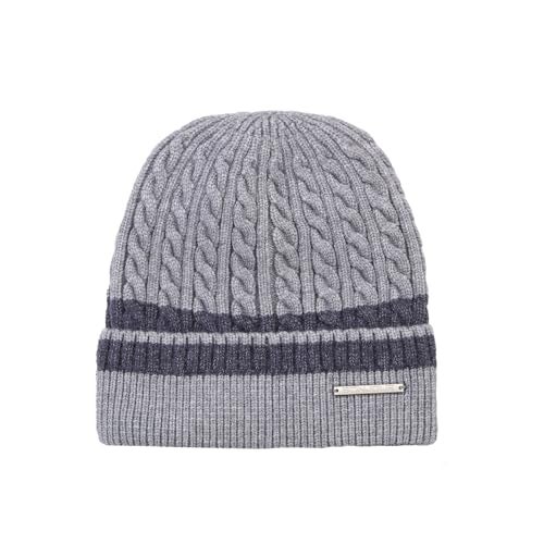 Bonjour Unisex Woolen Winter Cap for Men & Women | Thermal Wear Stylish Soft Winter Caps for Boys & Girls | Beanie Cap Dark Grey - Image 1