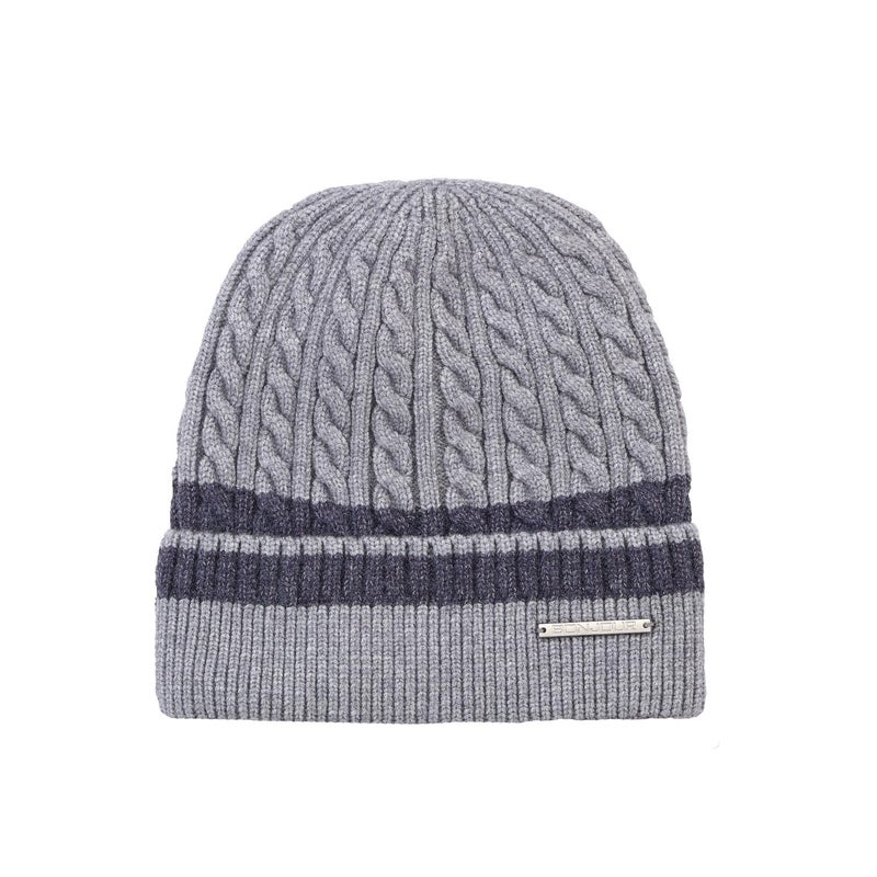 Bonjour Unisex Woolen Winter Cap for Men & Women | Thermal Wear Stylish Soft Winter Caps for Boys & Girls | Beanie Cap Dark Grey - Image 5